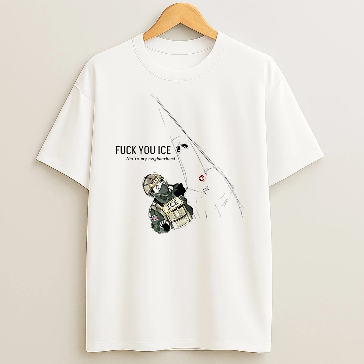 Fuck You Ice Not In My Neighborhood 2026 T Shirt