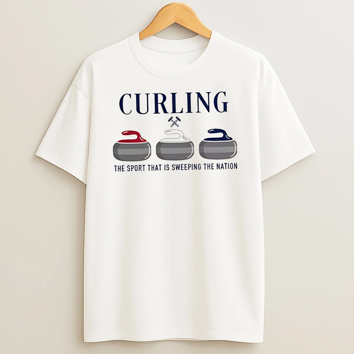 Funny Curling The Sport That Is Sweeping The Nation Winter Olympics T Shirt