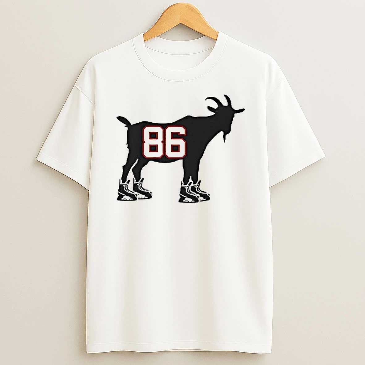 Goat 86 Jack Hughes Team Usa Hockey T Shirt