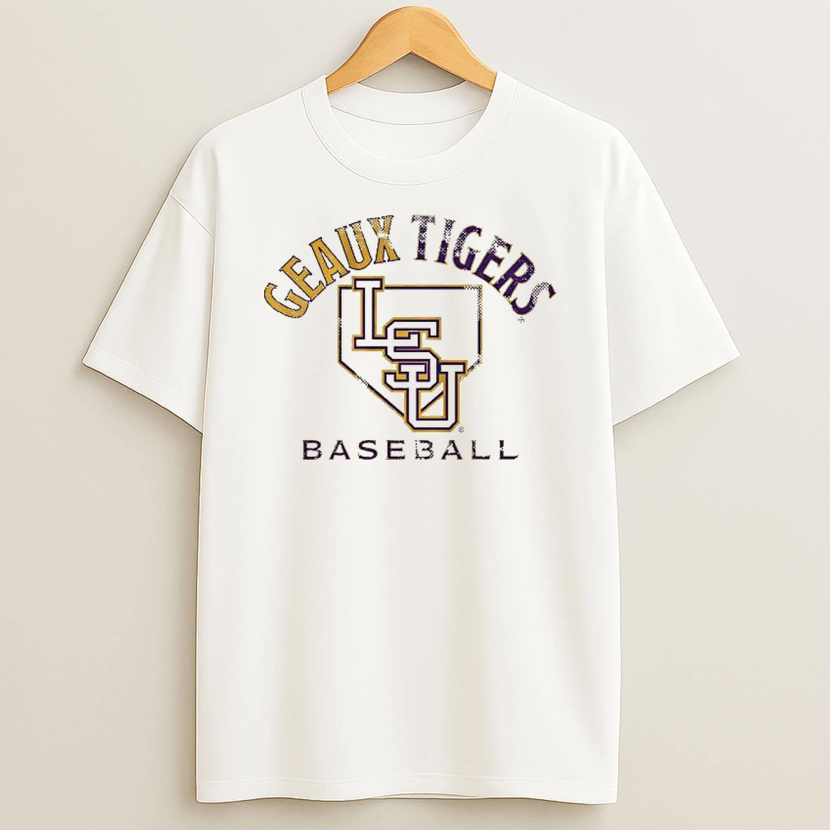 Geaux Tigers Lsu Baseball Home Plate T Shirt