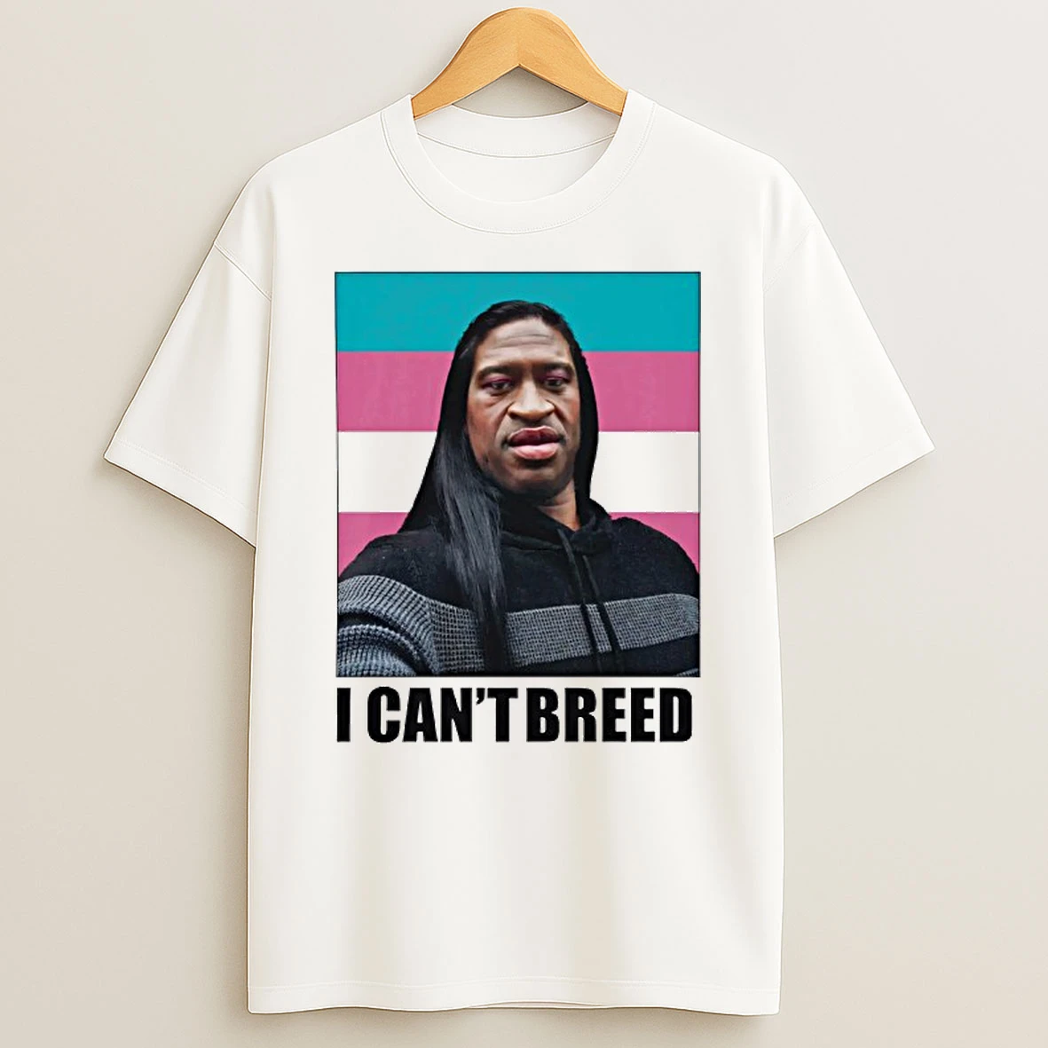 George Floyd I Cant Breed Graphic T Shirt