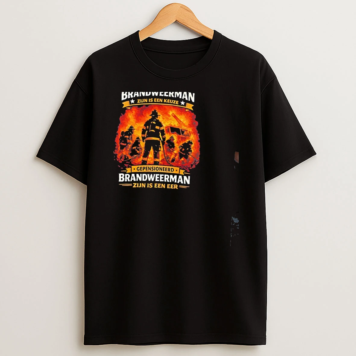 Gepensioneerd Brandweerman Zijn Is Een Eer Retired Firefighter T Shirt