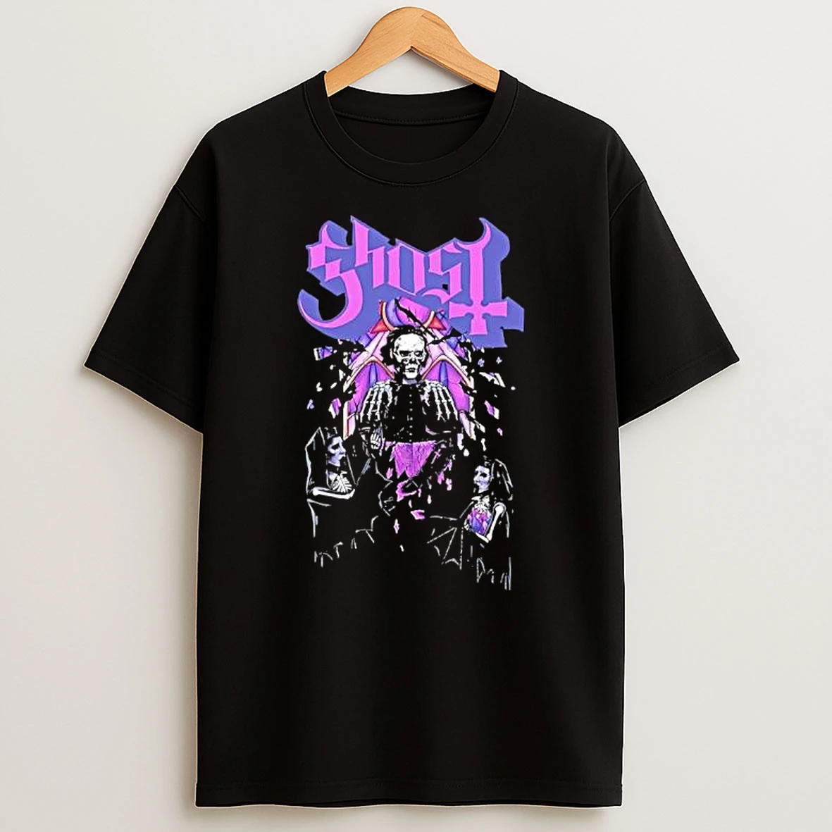 Ghost Reassembled Faith Skeletal Figure T Shirt