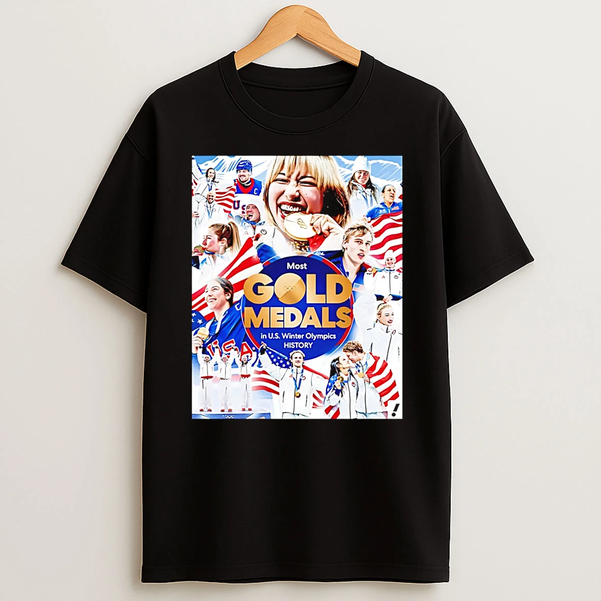 Gold Medals In U S Winter Olympics History 2026 T Shirt