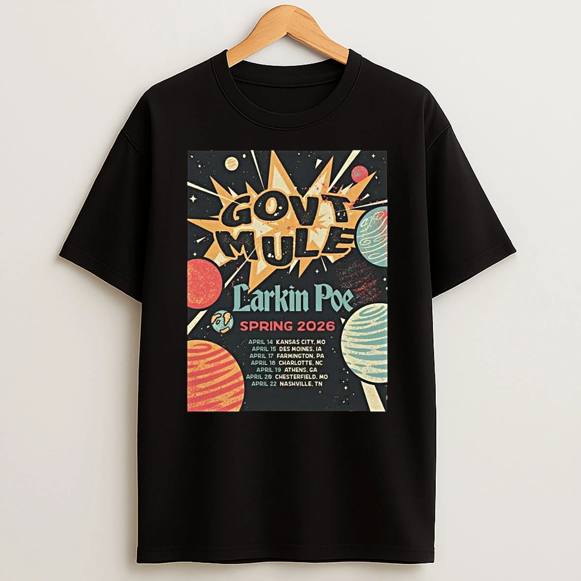 Govt Mule 2026 Spring Tour T Shirt