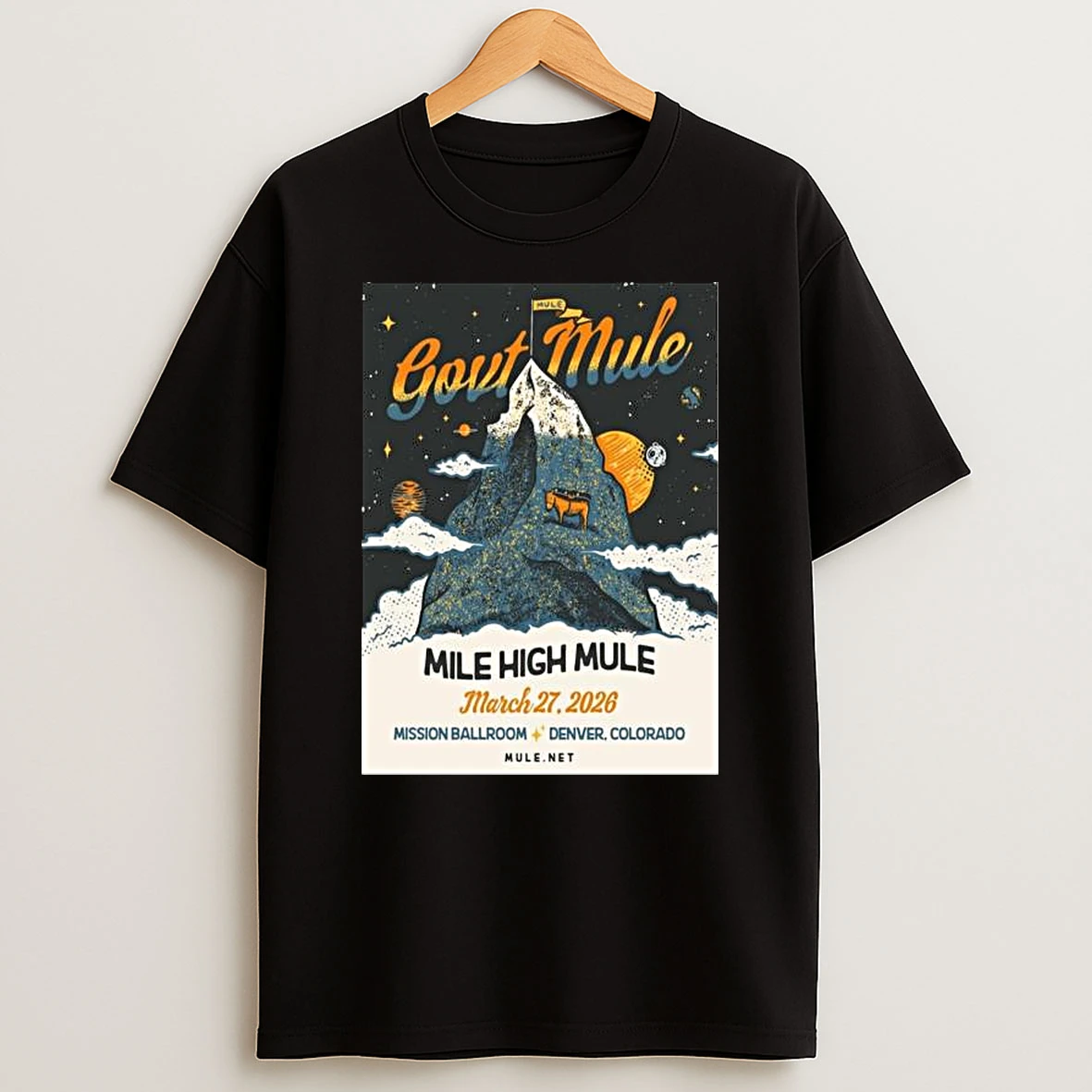Govt Mule Mission Ballroom March 27 2026 Tour T Shirt