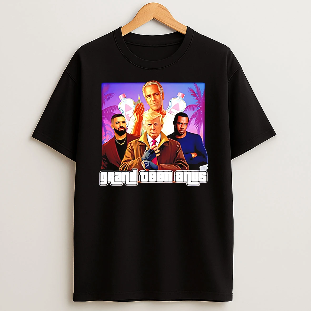 Grand Teen Anus Trump Epstein Diddy Gta T Shirt