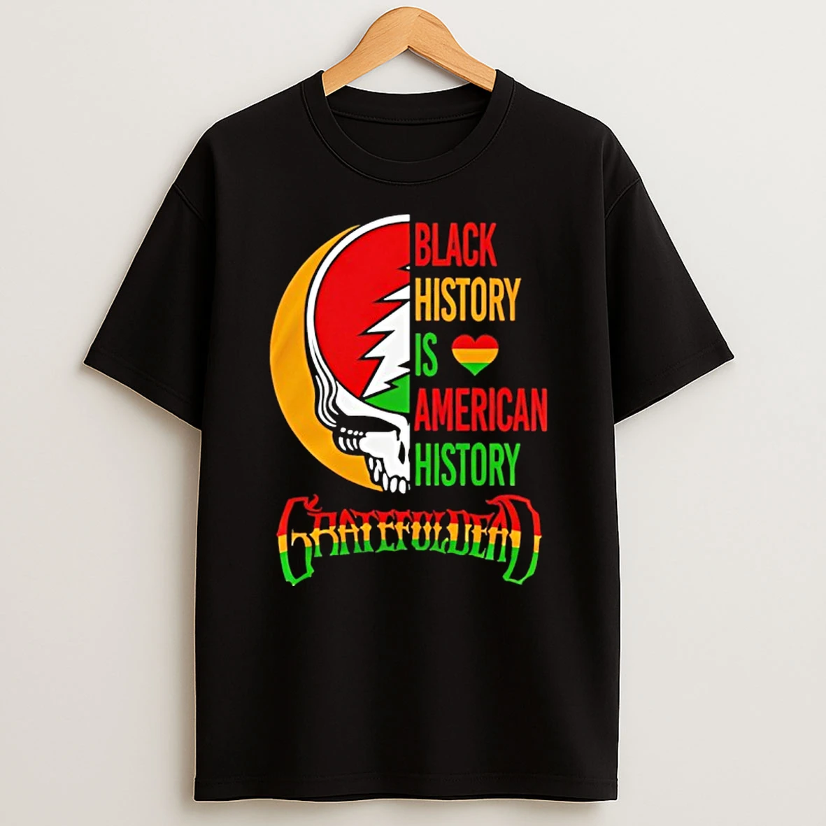 Grateful Dead Black History Is Love American History T Shirt