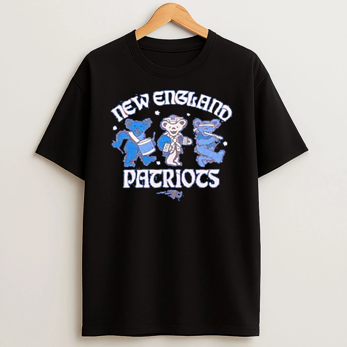 Grateful Dead New England Patriots Mashup Dancing Bears T Shirt