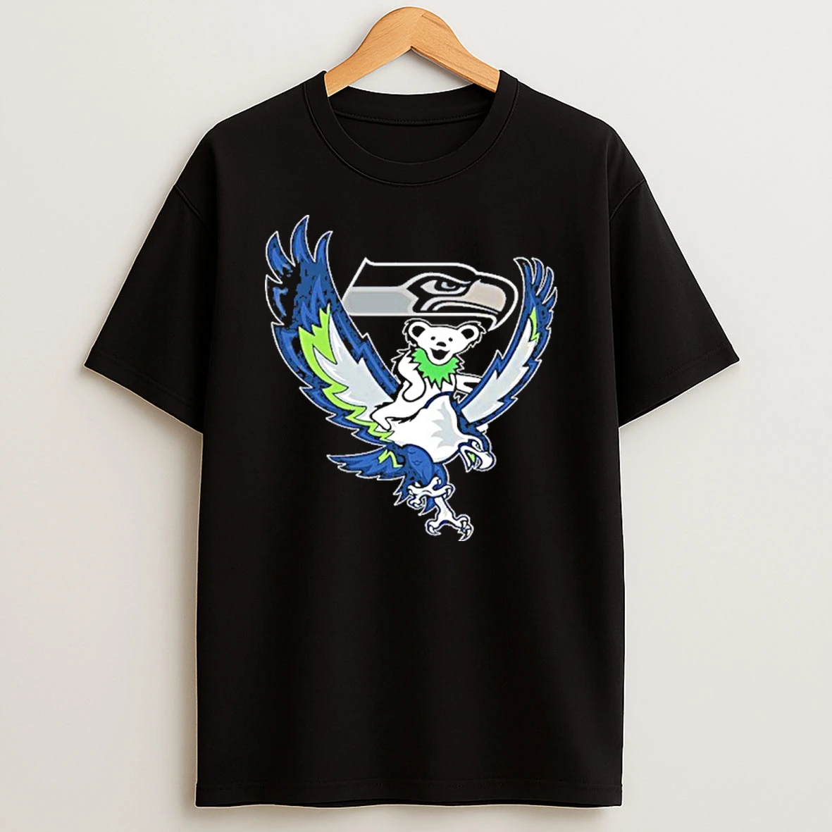 Grateful Dead X Seattle Seahawks Ride Eagles T Shirt