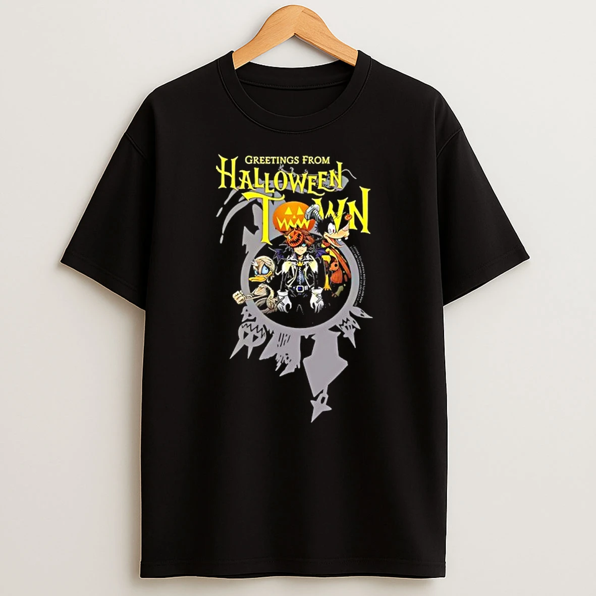 Greetings From Halloween Town Disney Kingdom Hearts T Shirt