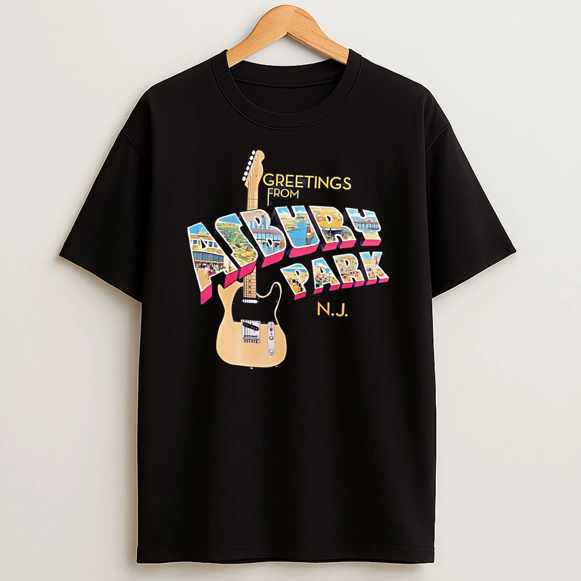 Greetings From Nj Asbury Park Vintage T Shirt