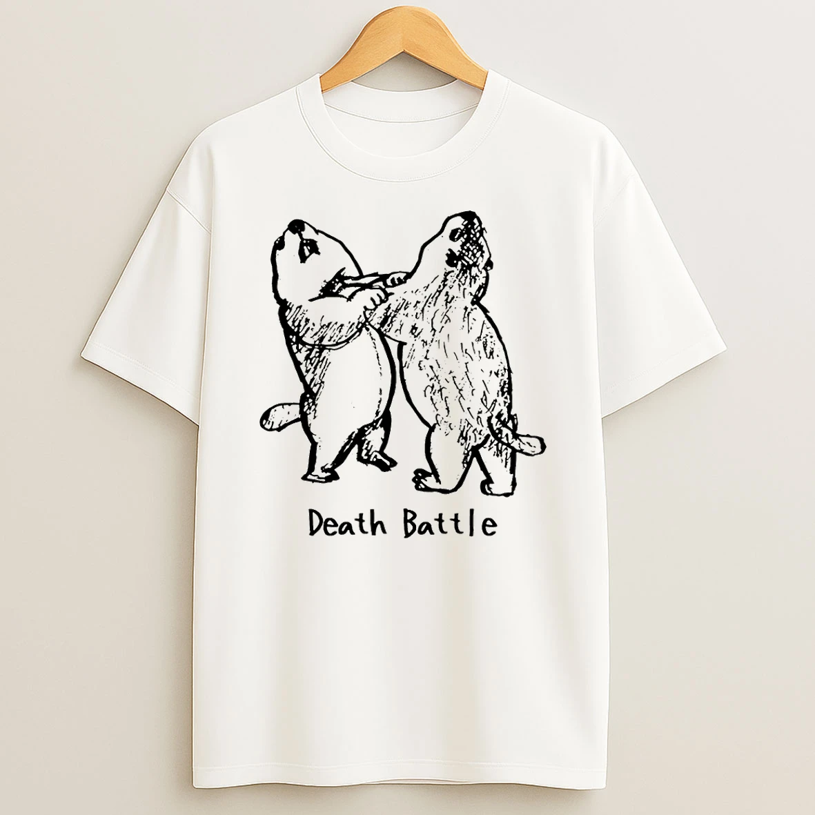 Groundhog Fighting Death Battle T Shirt