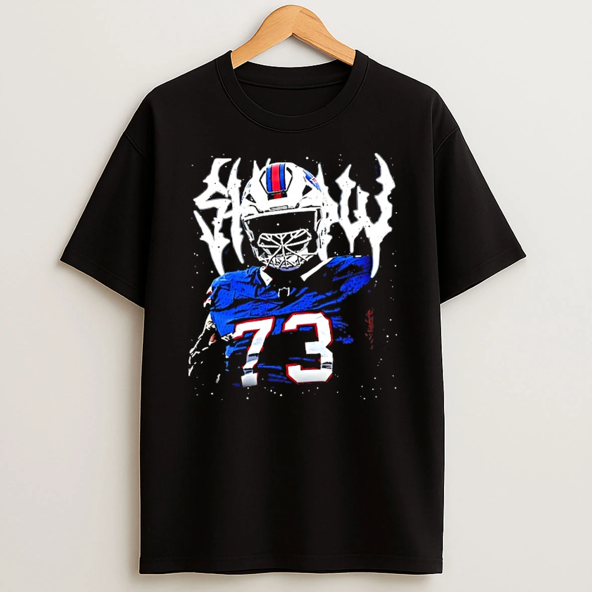 Grunge Dion Dawkins 73 Buffalo Bills Graphic T Shirt