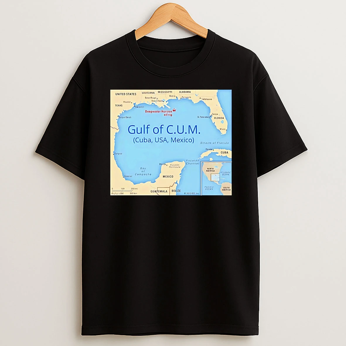 Gulf Of Cum Cuba Usa Mexico T Shirt