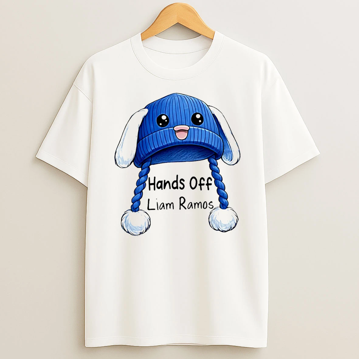 Hands Off Liam Ramos Blue Bunny Hat T Shirt