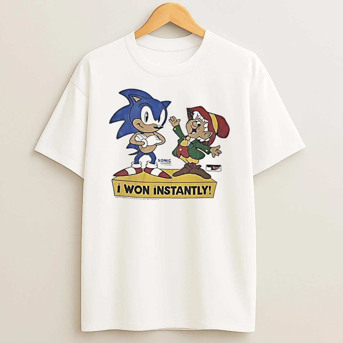 Hedgehog X Keebler Elf I Won Instantly T Shirt