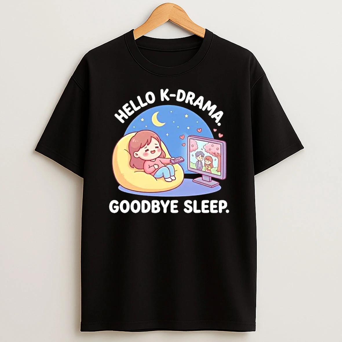 Hello K Drama Goodbye Sleep Anime T Shirt