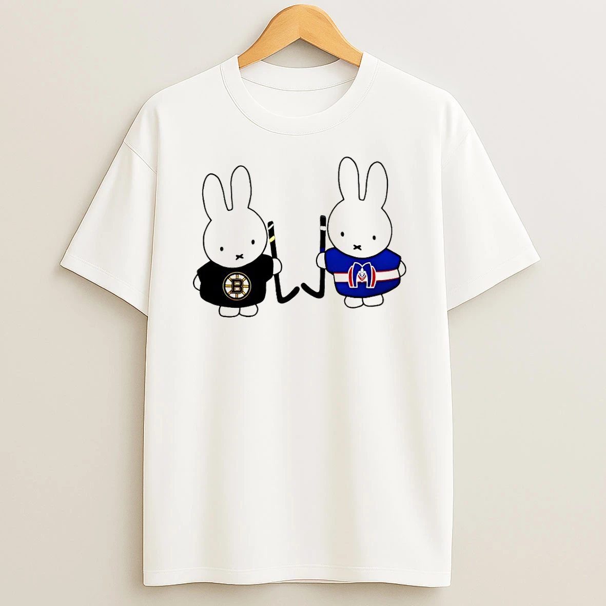 Hollander Rozanov Miffy Boston Bruins Vs Montreal Metros Hockey T Shirt