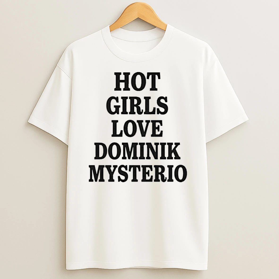 Hot Girls Love Dominik Mysterio Flowy Cropped T Shirt