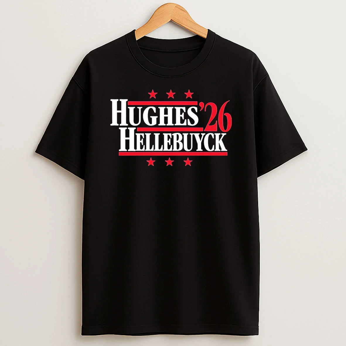 Hughes Hellebuyck 2026 Team Usa T Shirt