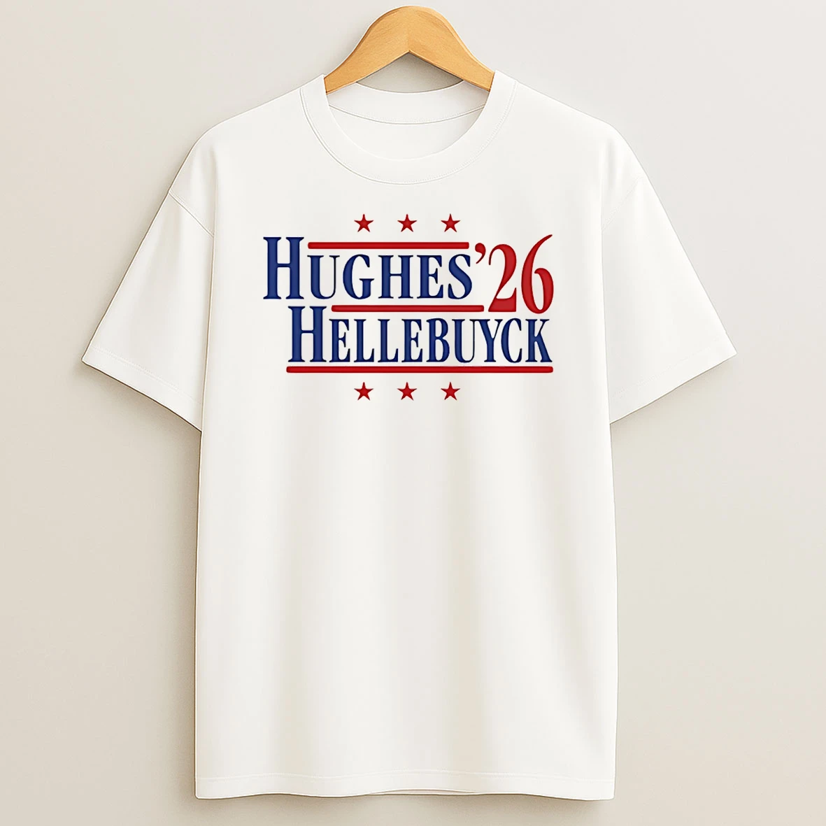 Hughes And Hellebuyck 26 Team Usa T Shirt