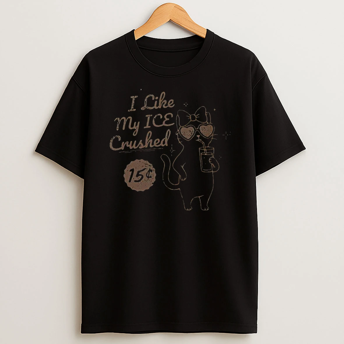 I Like My Ice Crushed 15 Cat Graphic T Shirt