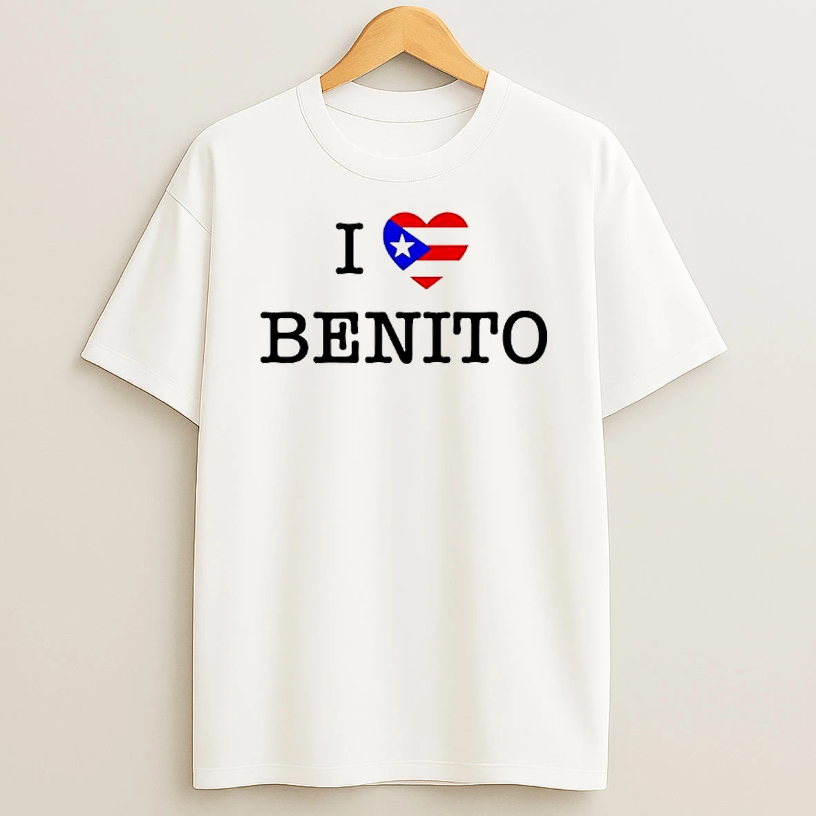 I Love Benito Puerto Rican Superstar Graphic T Shirt