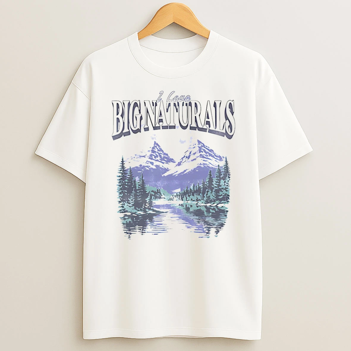 I Love Big Naturals Graphic T Shirt