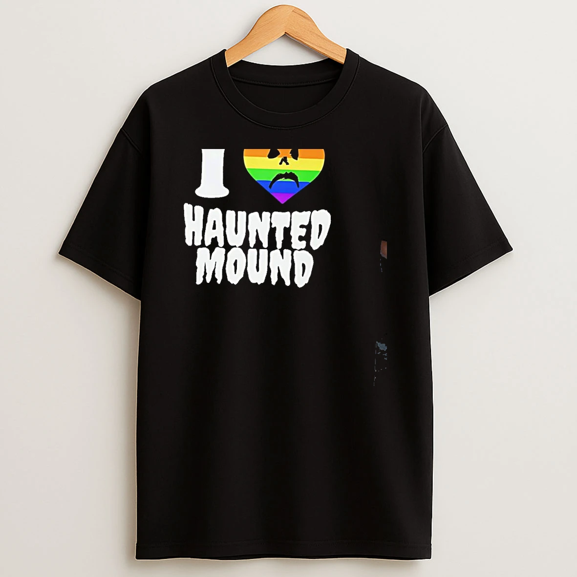 I Love Haunted Mound Lgbt Pride Heart T Shirt