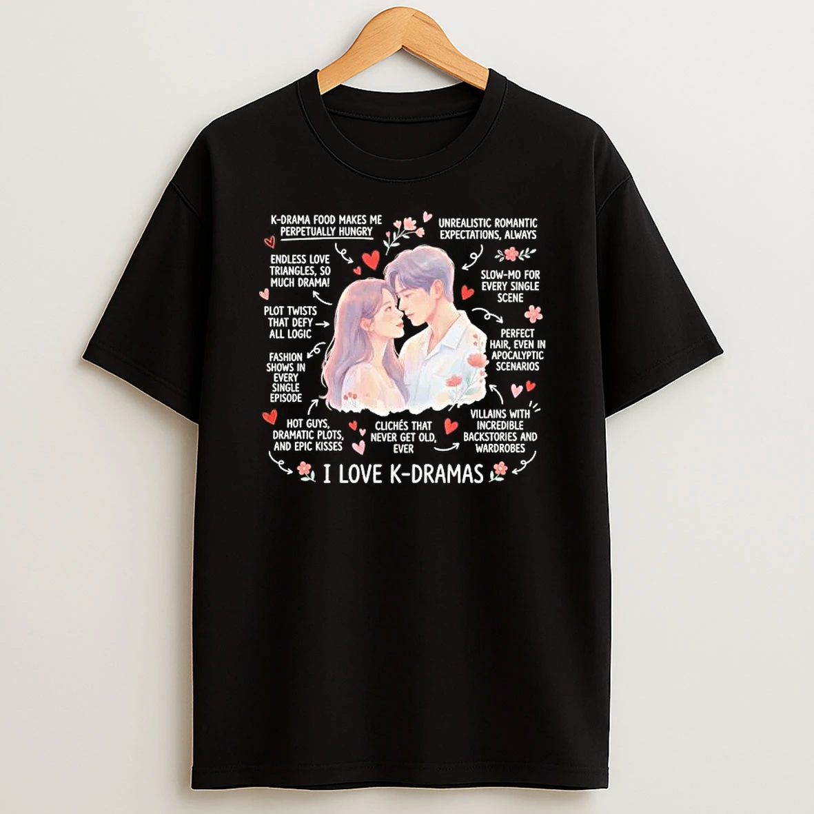 I Love K Drama Anime T Shirt