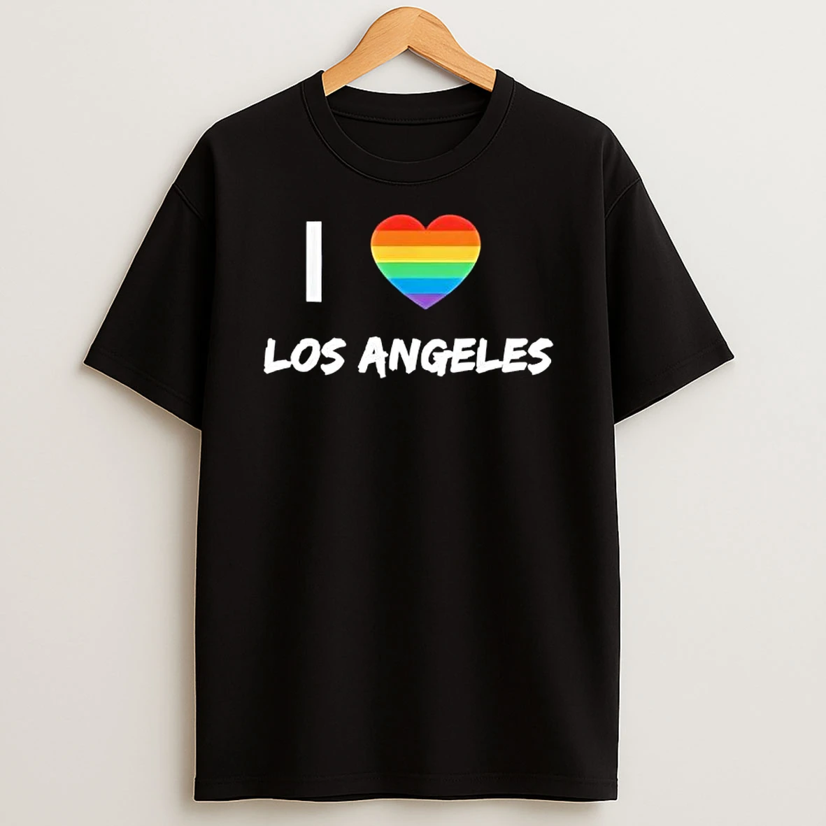 I Love Los Angeles Gay Pride Lbgt Heart Graphic T Shirt