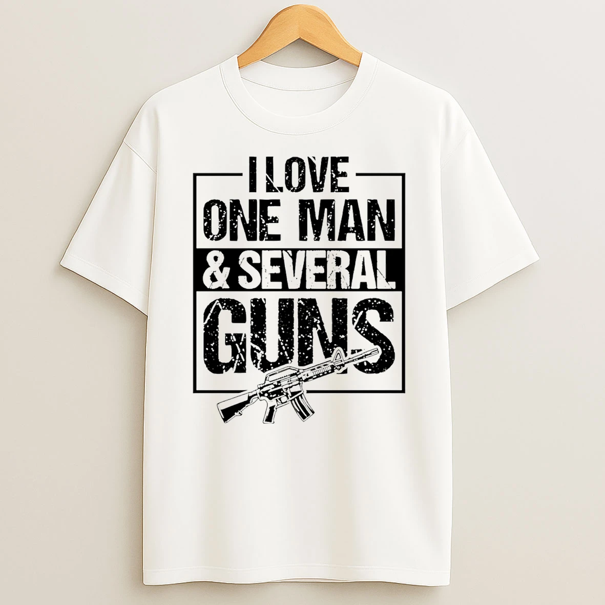 I Love One Man Several Guns 2026 T Shirt