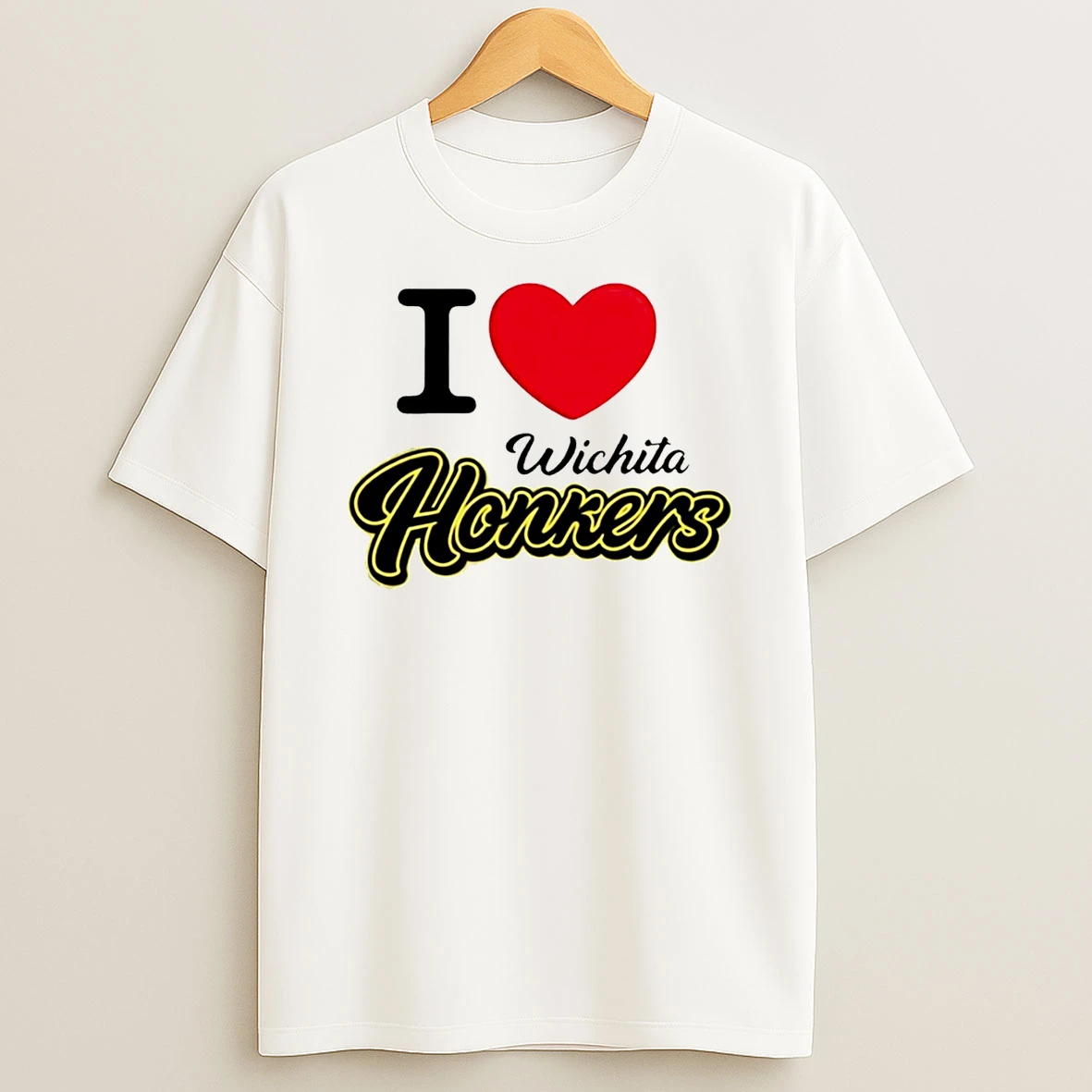 I Love Wichita Honkers Heart T Shirt