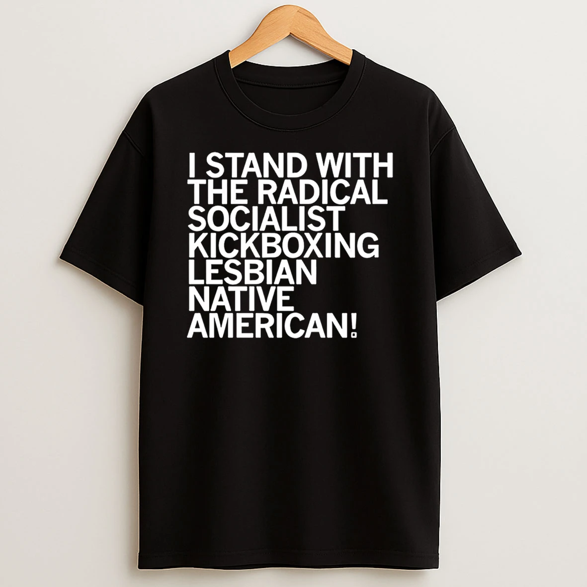 I Stand With The Radical Kickboxing Lesbian Native American T Shirt