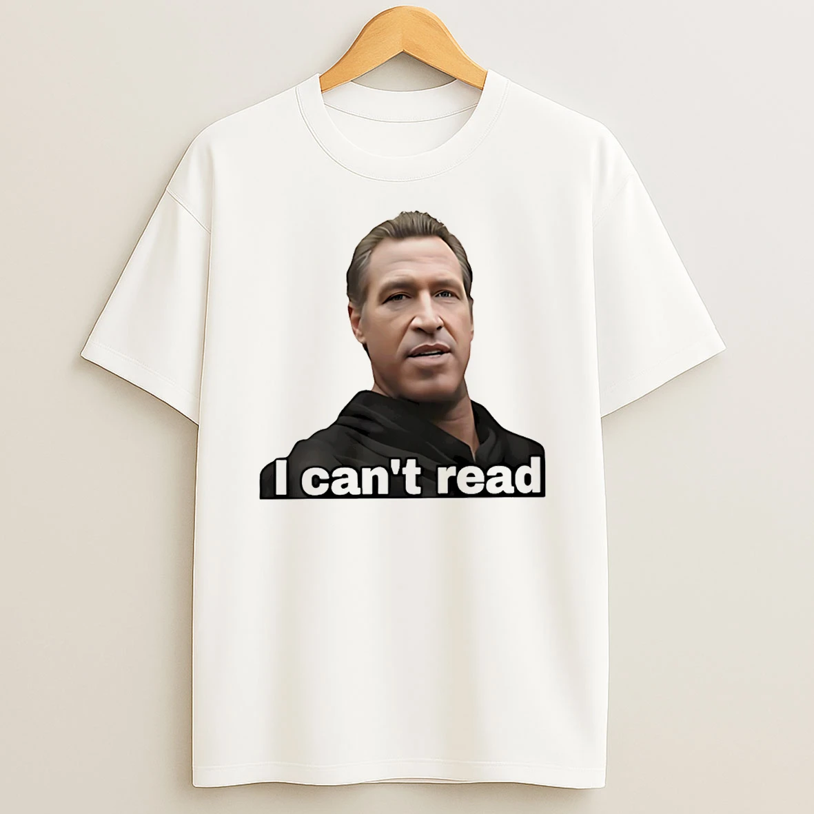 I Cant Read Newsom Parody T Shirt