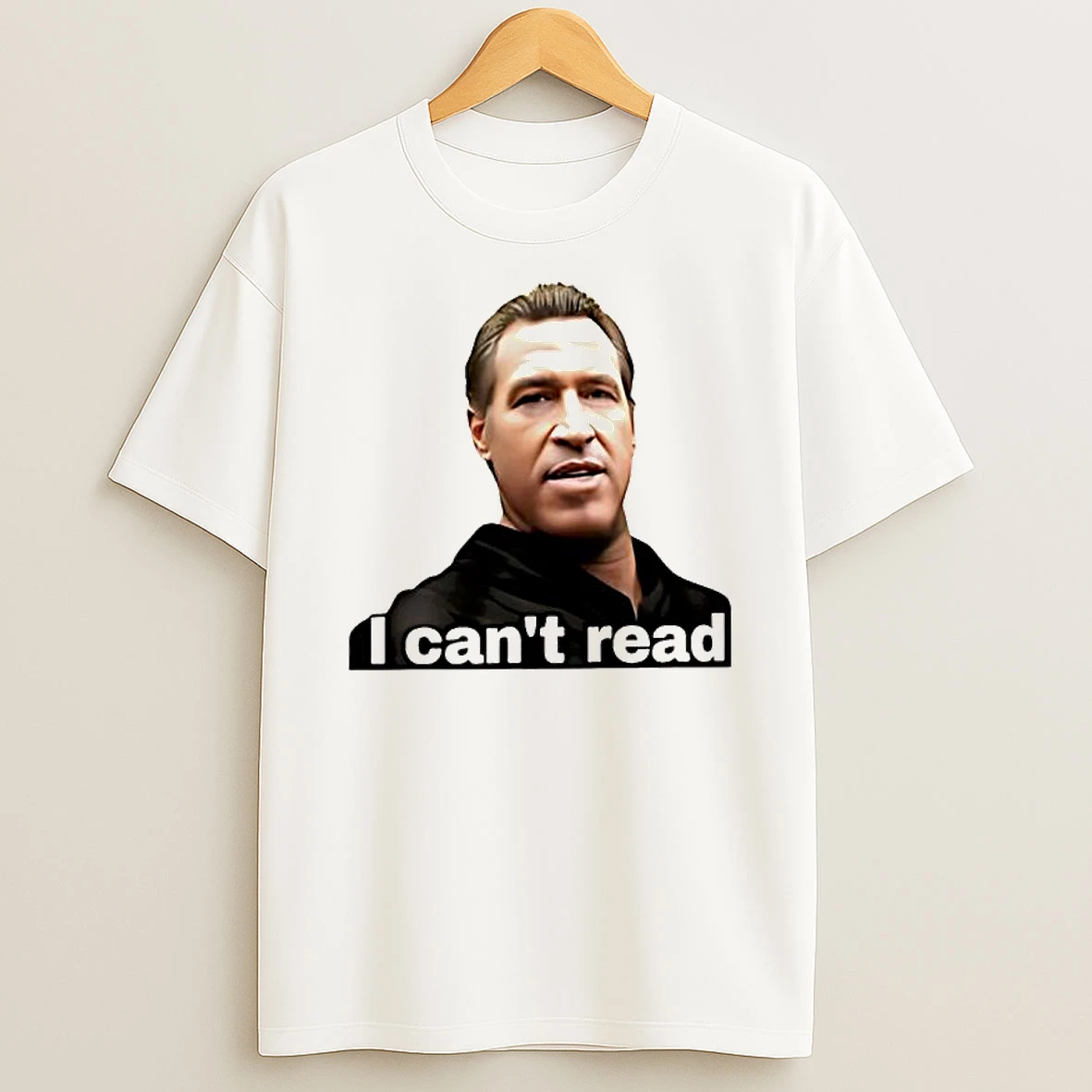 I Cant Read Joke Man Graphic T Shirt