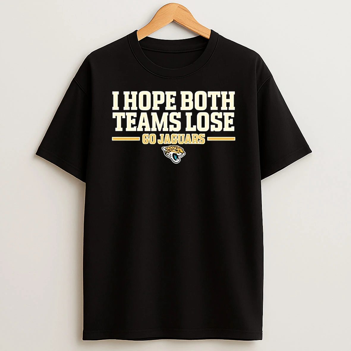 I Hope Both Teams Lose Go Jacksonville Jaguars Logo T Shirt
