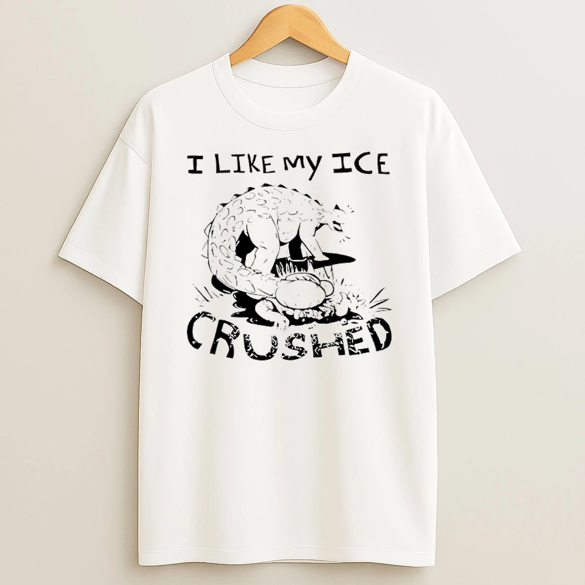 I Like My Ice Crushed Ankylosaurus T Shirt