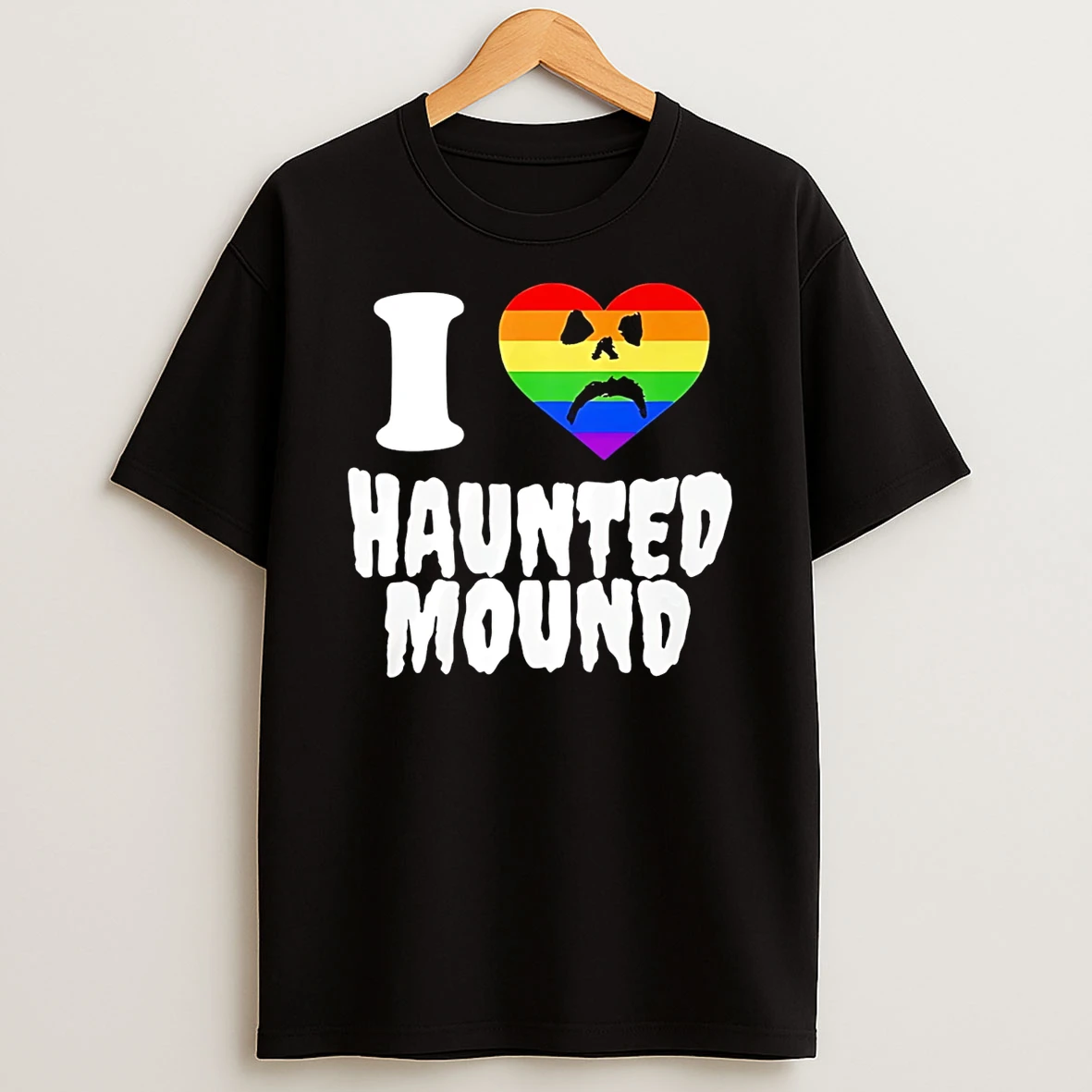I Love Haunted Mound Rainbow T Shirt