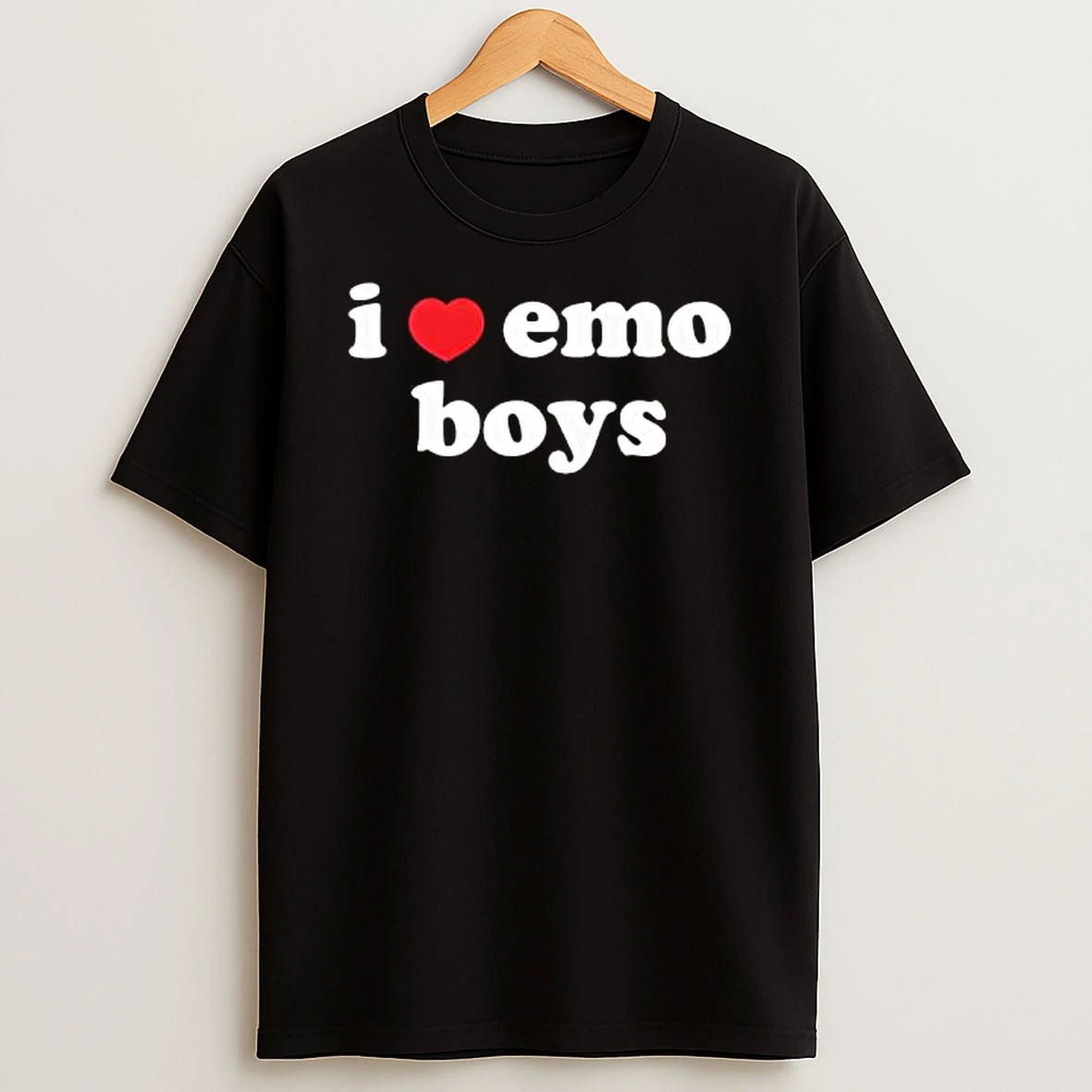 I Love Emo Boys Heart Funny T Shirt