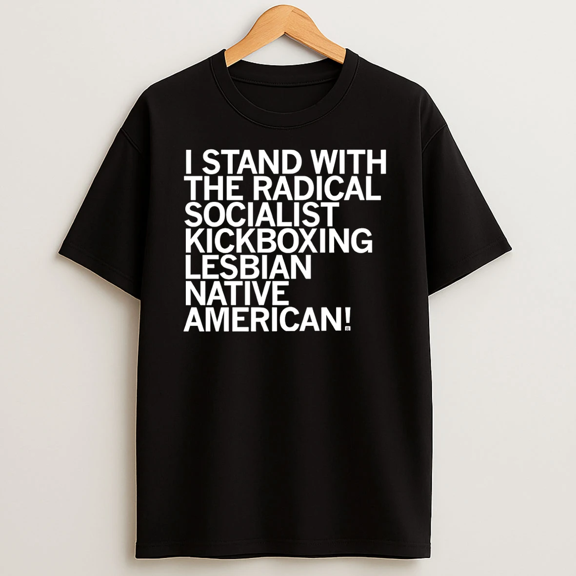 I Stand With The Radical Socialist Kickboxing Lesbian Native American T Shirt