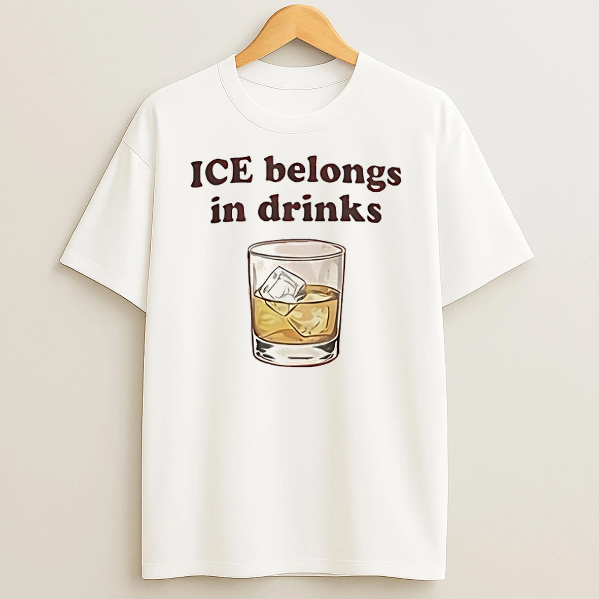 Ice Belongs In Drinks T Shirt