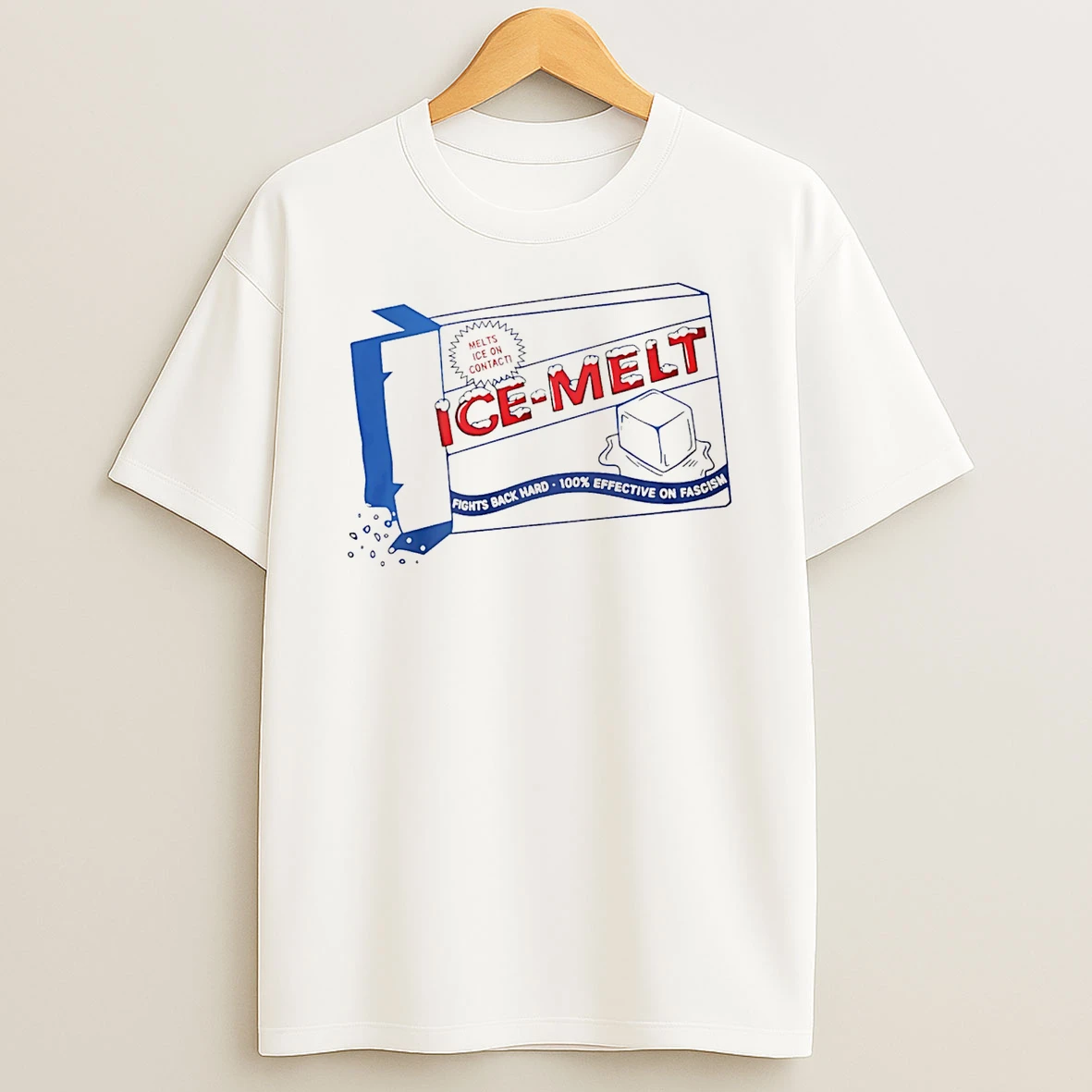 Ice Melt Salt Box Melts Ice On Contact T Shirt