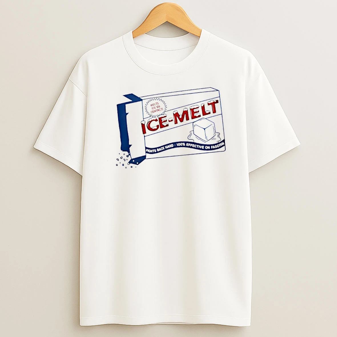 Ice Melt Salt Box Fights Back Hard T Shirt