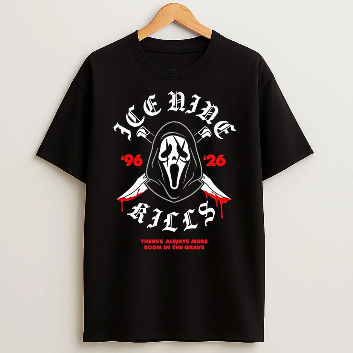 Ice Nine Kills X Scream 7 Ghost Face Room In The Grave T Shirt