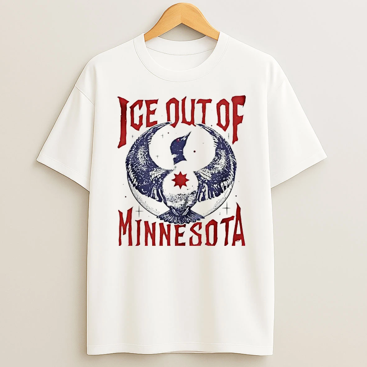 Ice Out Of Minnesota Cover Loon Graphic T Shirt