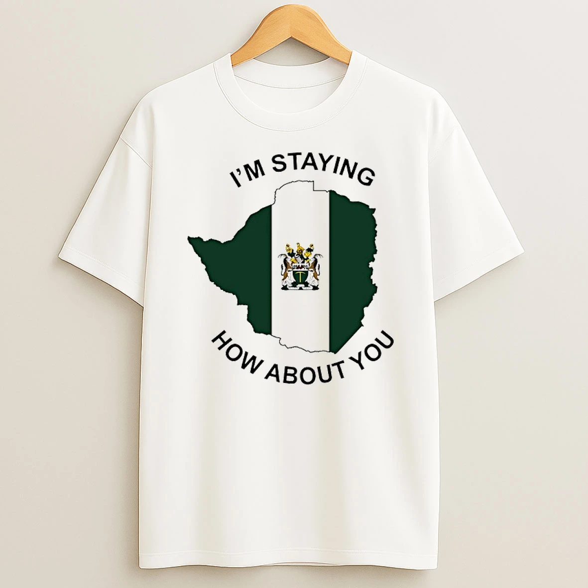 Im Staying How About You Rhodesia Flag T Shirt
