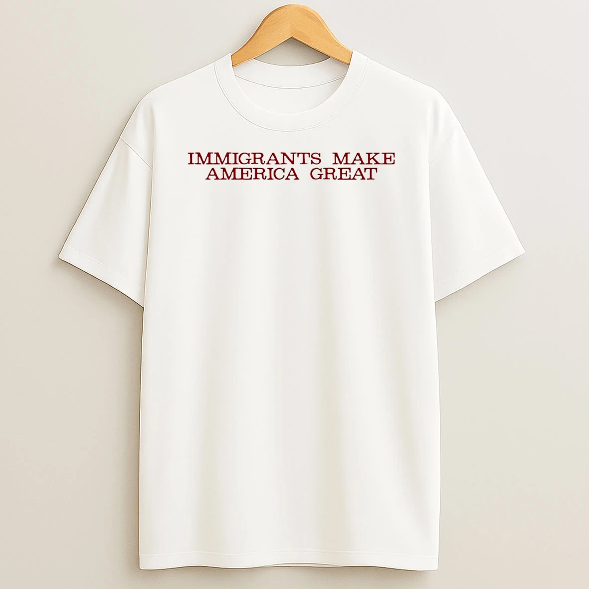 Immigrants Make America Great Pro Immigration Activist Embroidered T Shirt
