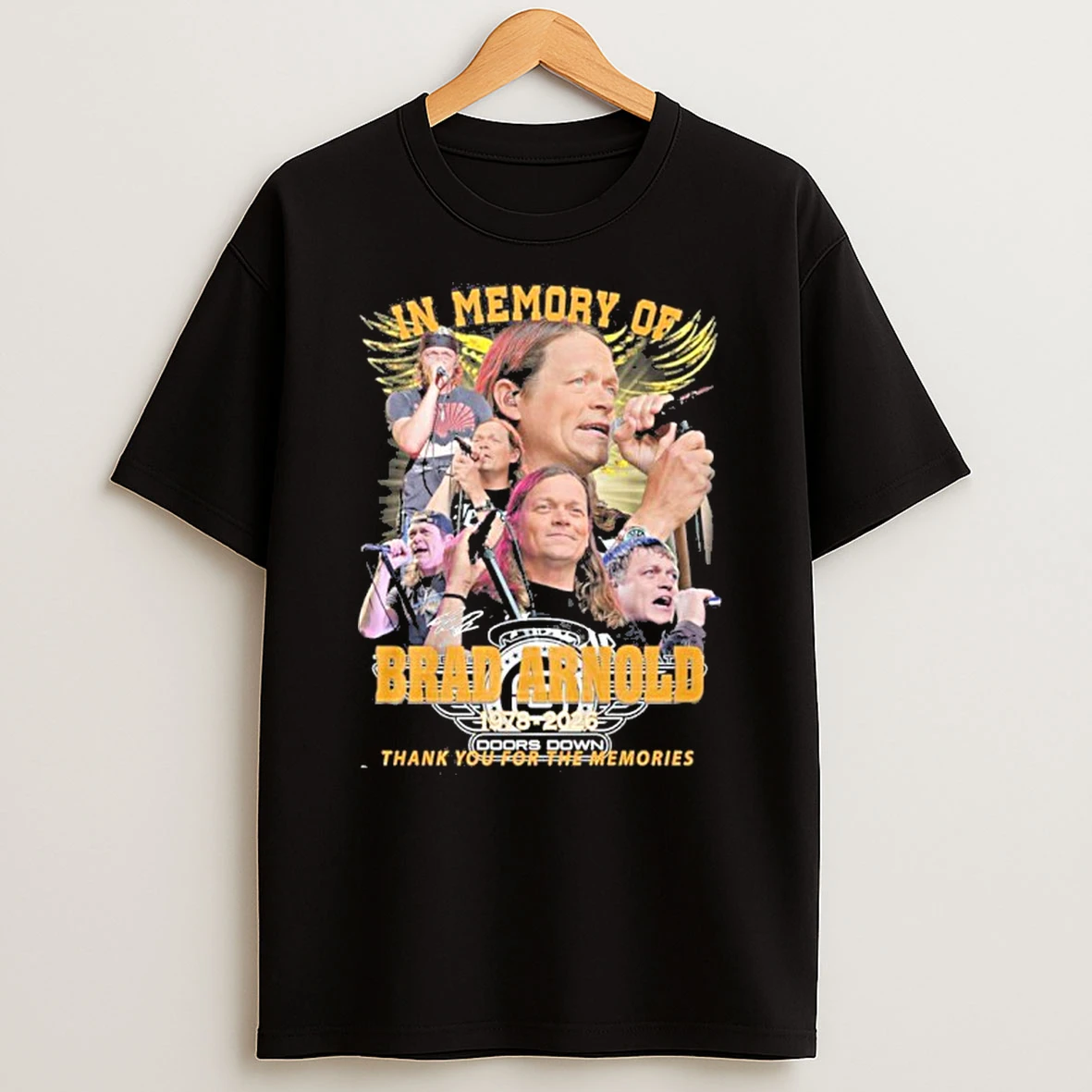 In Memory Of Brad Arnold 1978 2026 Thank You For The Memories T Shirt
